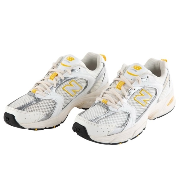 New Balance Shoes - New Balance White and Yellow Women's Sneakers 0032